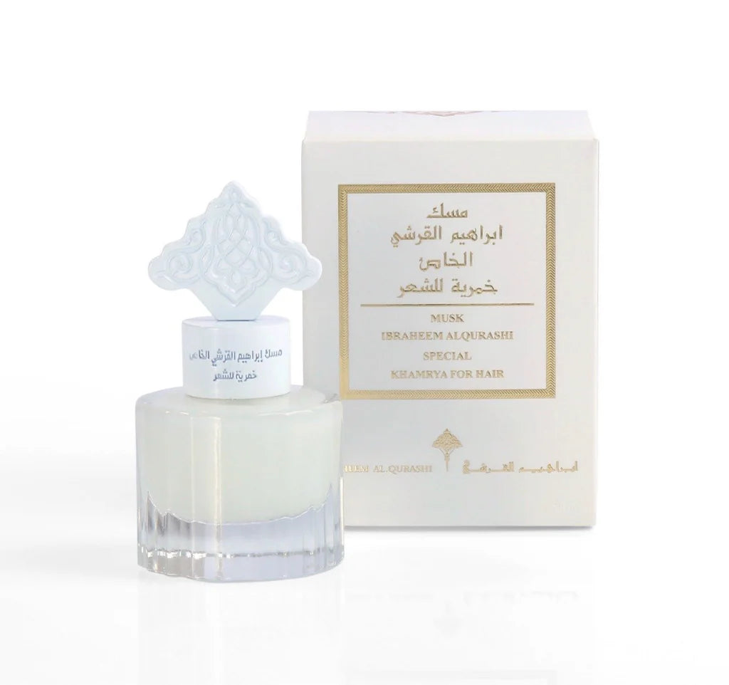 Ibraheem Al Qurashi Khamreyya White Musk خمرية مسك أبيض للشعر EDP