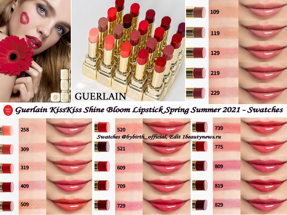 Guerlain KissKiss Shine Bloom Lipstick