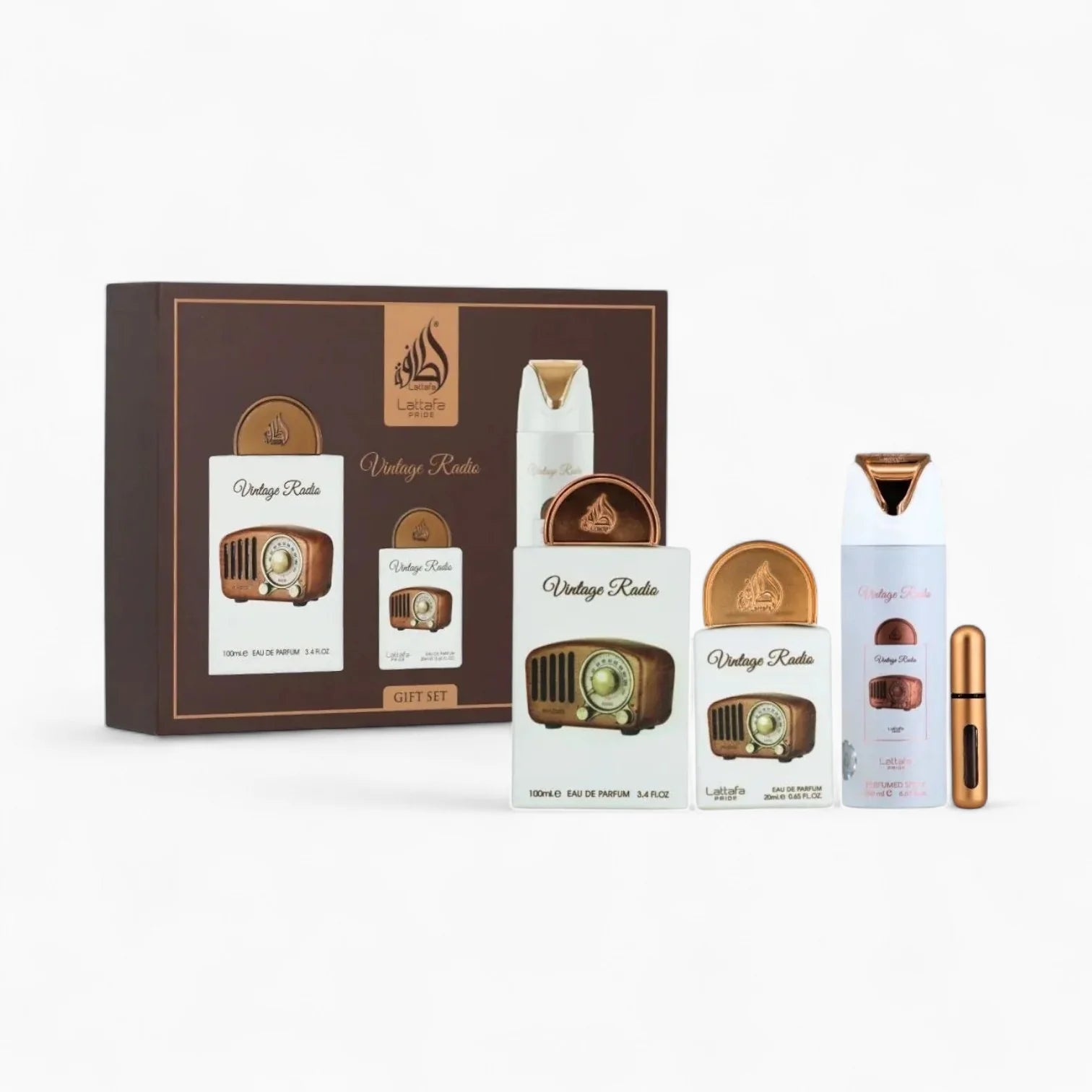 Lattafa Vintage Radio Gift Set - My Smell Shop